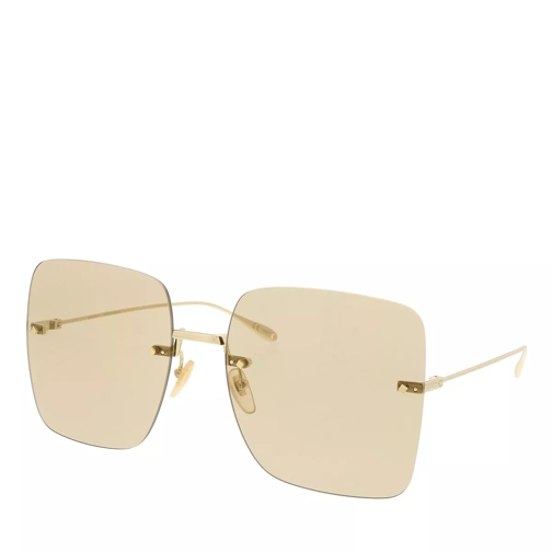 Gucci GG1147S-003 62 Woman Metal Gold-Brown Sunglasses