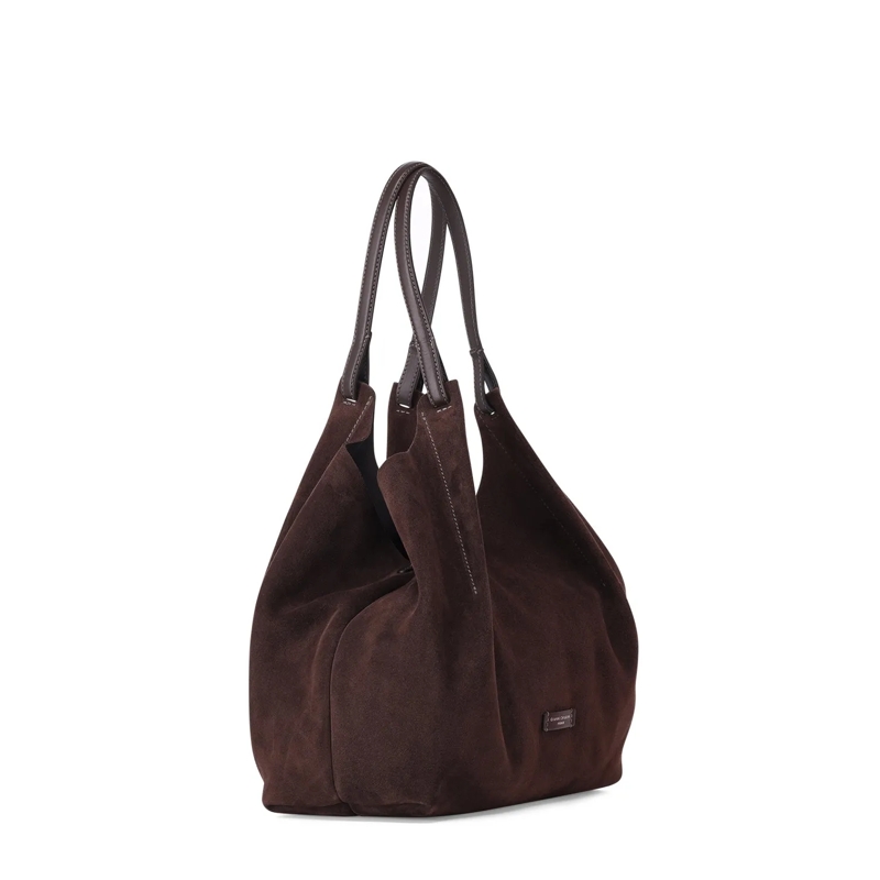 Gianni Chiarini Sac à bandoulière Tasche Dua aus Veloursleder braun(Image 3)