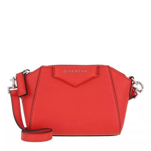 Givenchy Nano Antigona Crossbody Bag Goatskin Light Red Borsetta a tracolla