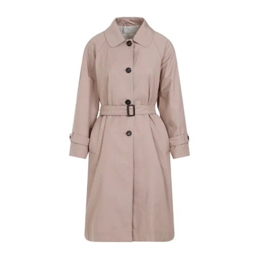 Max Mara F Single-Breast Trench Pink 