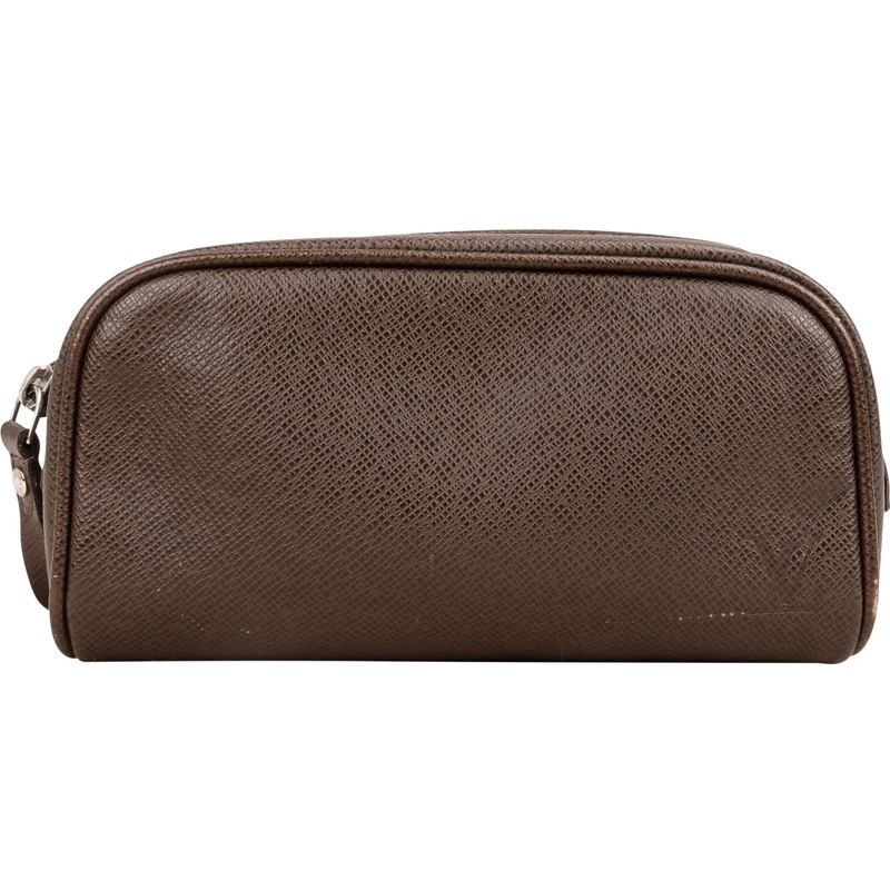 Louis Vuitton Tote Louis Vuitton Brun Taiga Leather Toiletry Bag braun