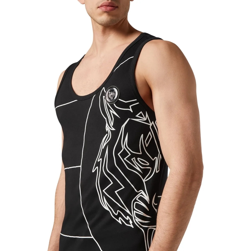 Plein Sport Top Tanktop Tiger schwarz(Image 3)