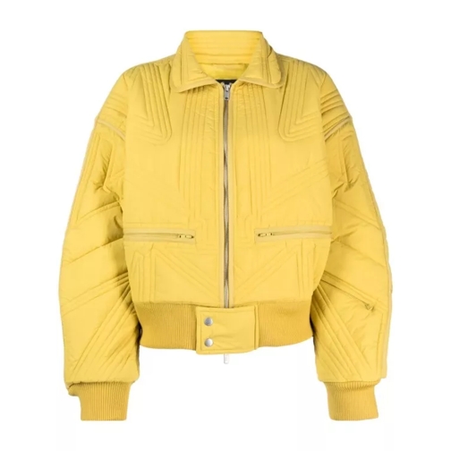 Y-3 Yellow Quilted Jacket Yellow 