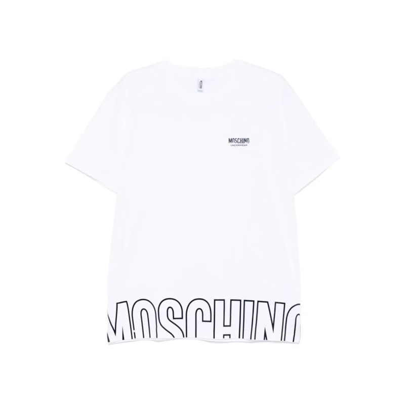 Moschino T-Shirt Graphic White Crew Neck T-Shirt White