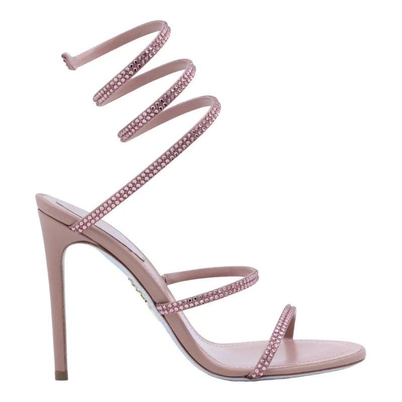 René Caovilla Sandalen Slender Strap Sandals With Refined Silhouette Pink