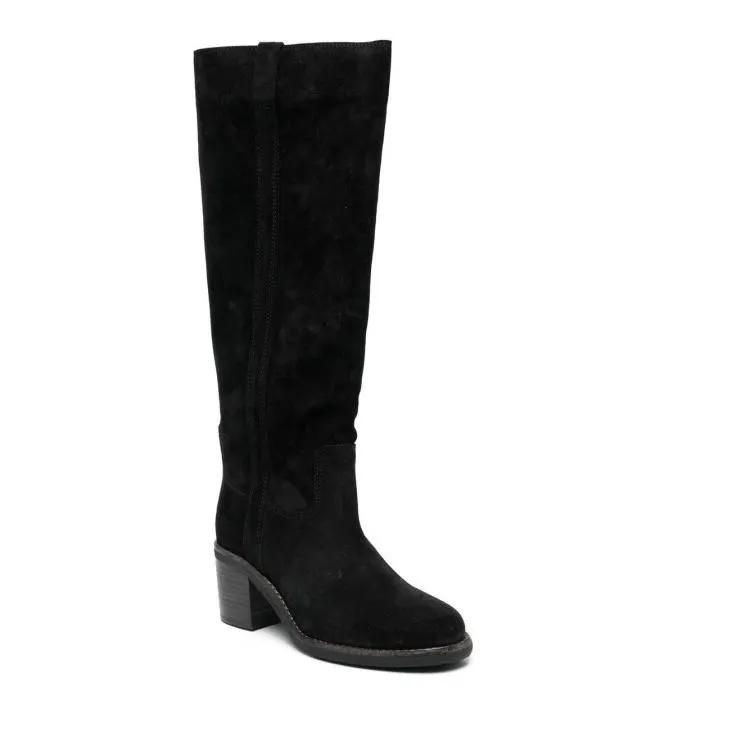 Isabel Marant Stiefel - 55Mm Knee-High Suede Boots - Gr. 40 (EU) - in Schwarz - für Damen