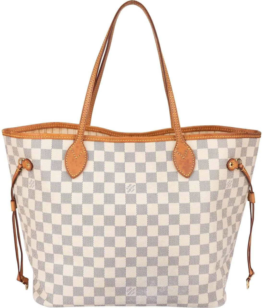 Thumbnail - Louis Vuitton Crossbody Bags - Louis Vuitton Damier Azur Monogram Neverfull MM Sh - Gr. unisize - in Weiß - für Damen