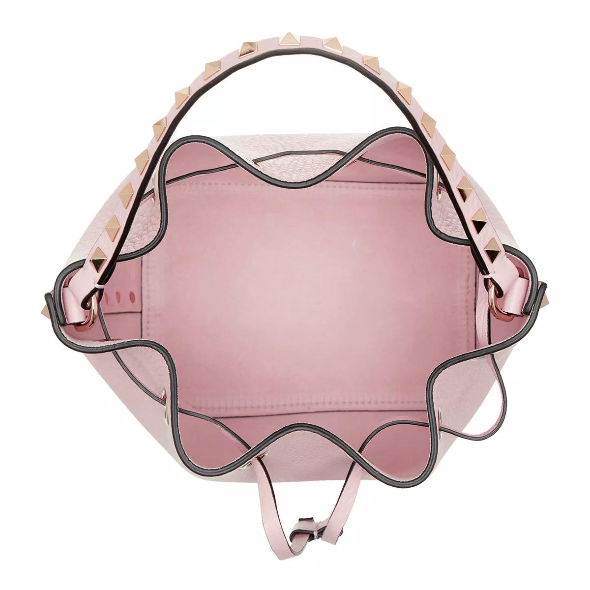 Valentino Garavani Bucket bags La Cinquieme Bucket Bag of Toile Iconographe in poeder roze