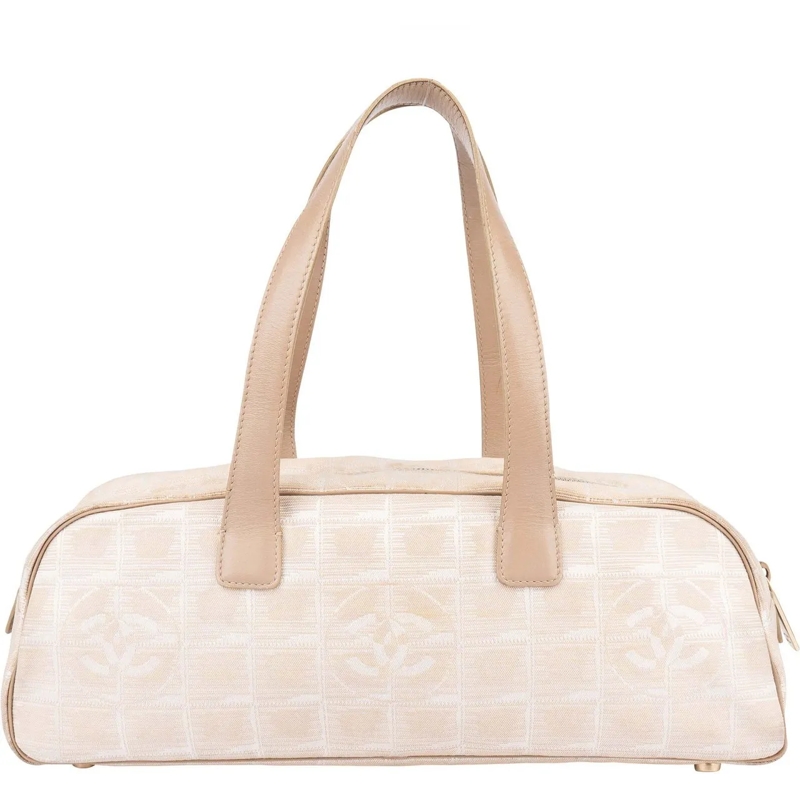 Chanel Sac à bandoulière Chanel Travel Line Monogram Handbag beige