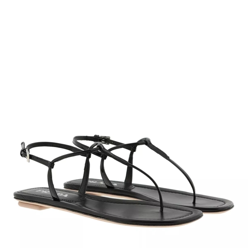 Prada Flat Sandals Black Sandaler