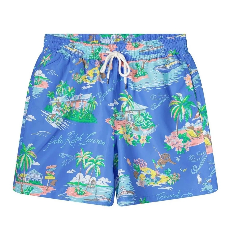 Polo Ralph Lauren  Badehose mit Print blau