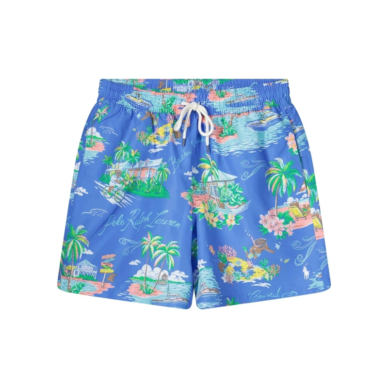 Polo Ralph Lauren  Badehose mit Print blau