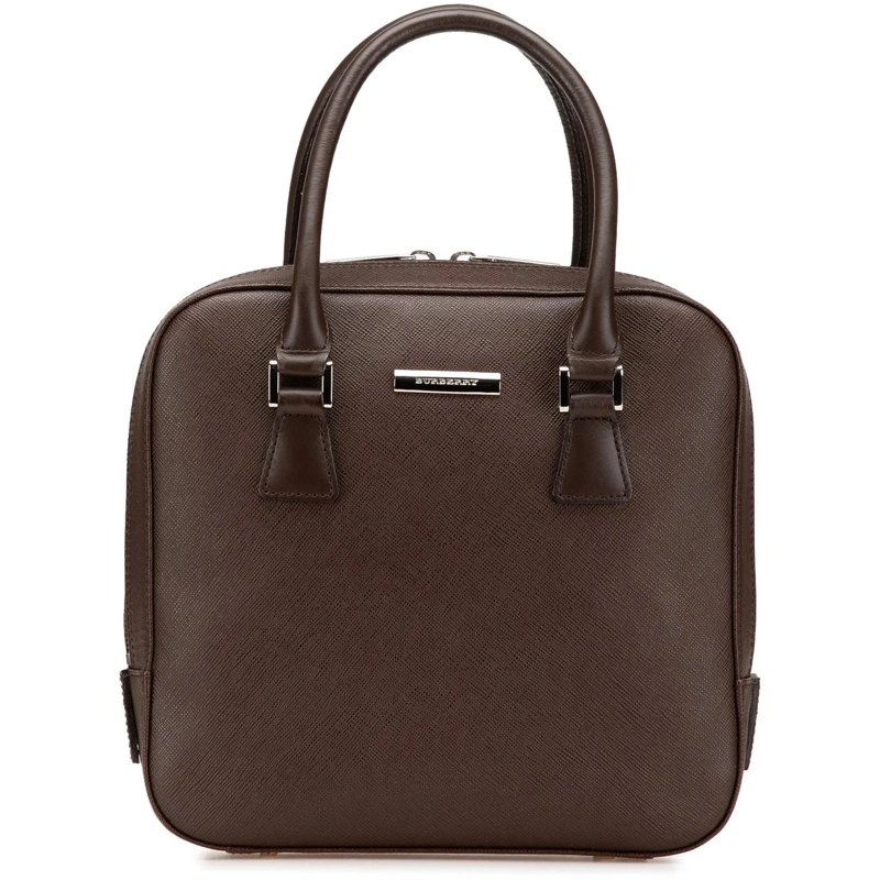 Burberry Tote Leather Handbag braun
