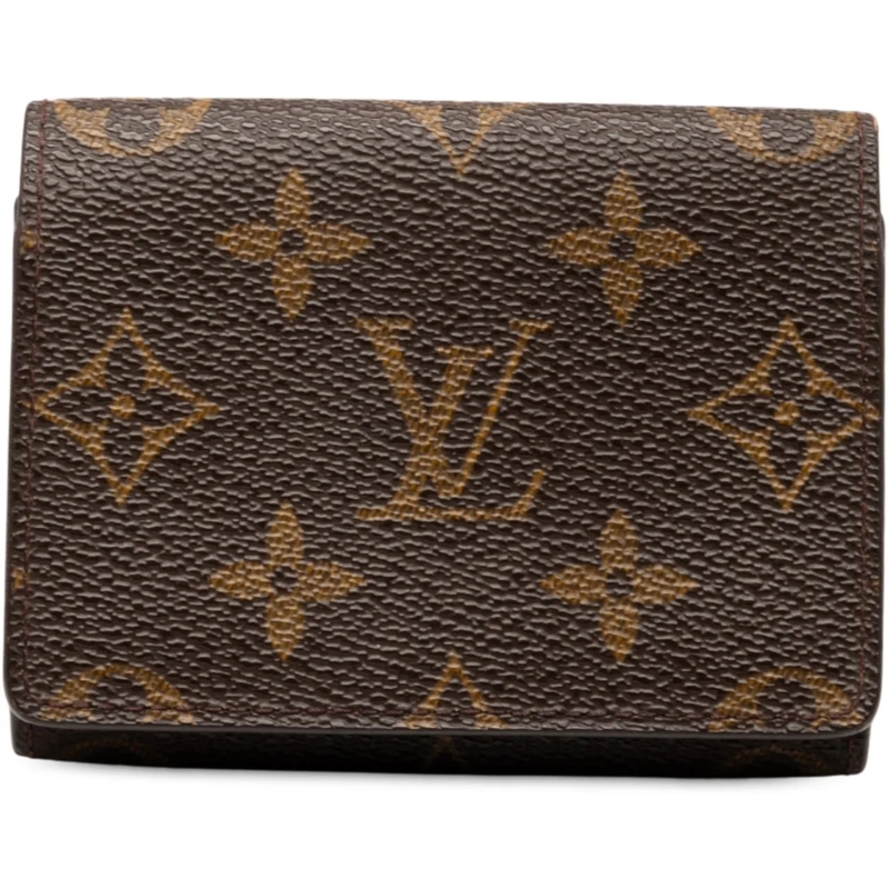 Louis Vuitton Geldbörse Monogram Envelope Business Card Holder braun