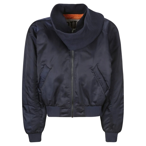 Ottolinger Bomberjacks Bomber Jacket With Scarf Collar Blue