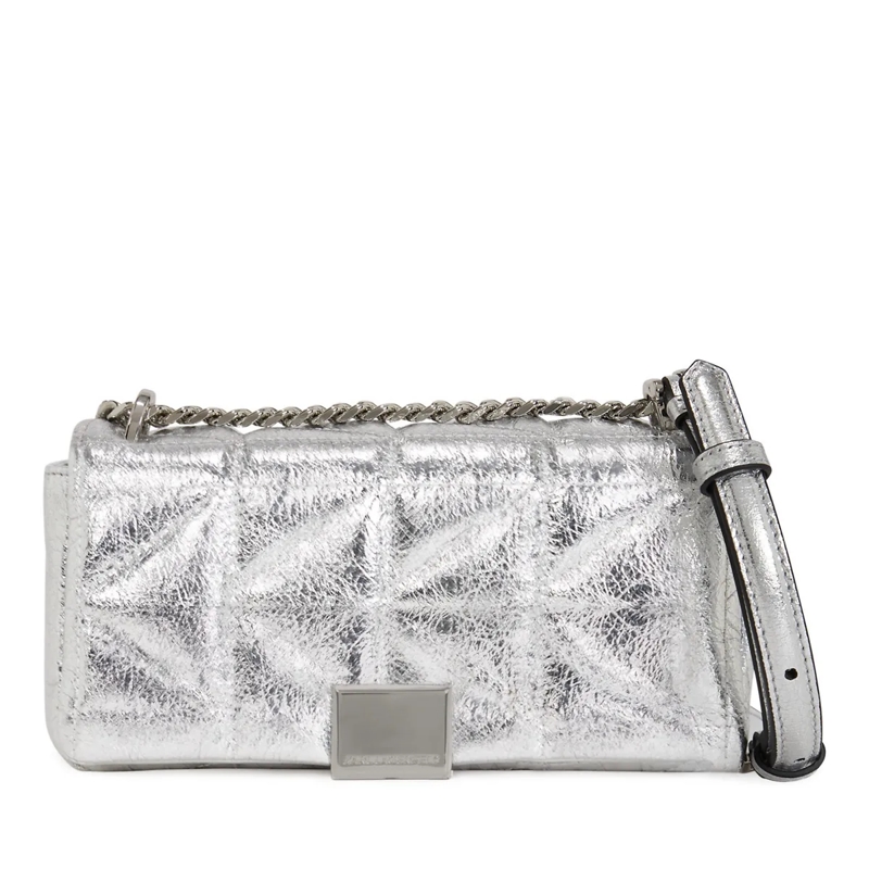 Karl Lagerfeld Crossbody Bag K/KUILT�GL�NZENDE KLEINE UMH�NGETASCHE silber