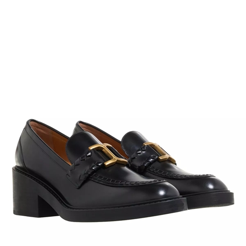 Chloé Marcie Brushed Loafers Black Mocassino