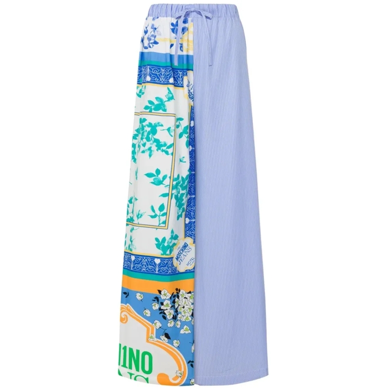 Moschino  Tailored Neutrals Pants With Classic Cut Blue