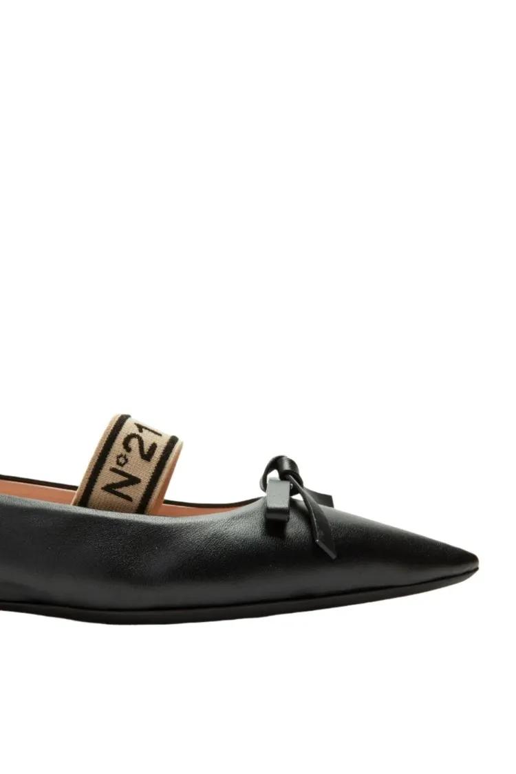 Thumbnail - Leather Ballet Pumps - Gr. 38 (EU) - in Schwarz