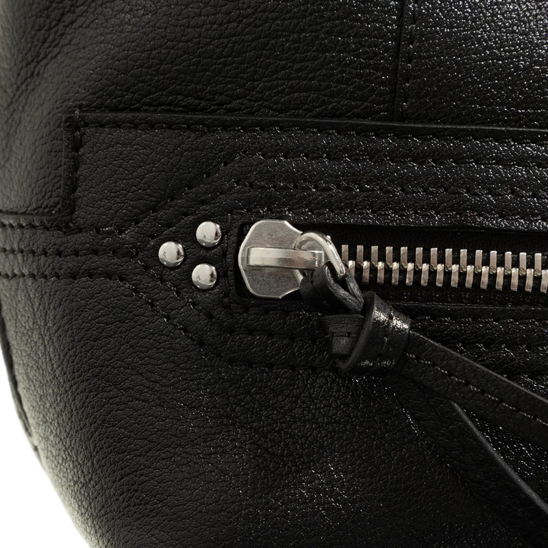 Jerome Dreyfuss Hobo Bag Lucky Hobo Buffalo Noir Silver(Image 5)