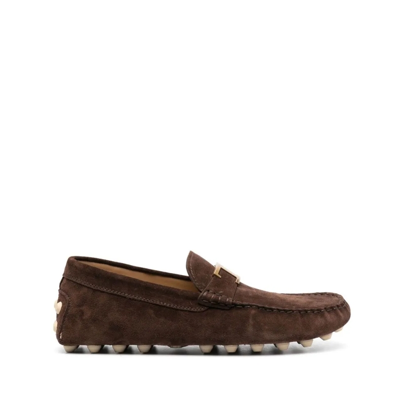 Tod's Loafer Brown Calf Suede Loafers Black