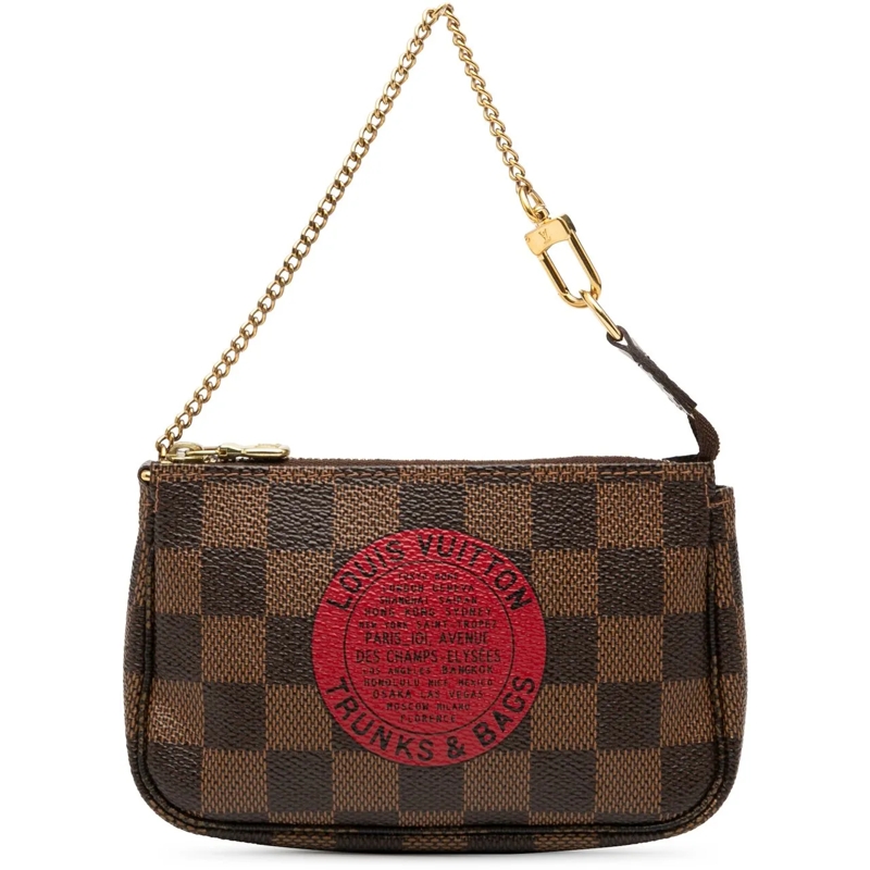Louis Vuitton Tote Damier Ebene Trunks and Bags Mini Pochette Accesso braun