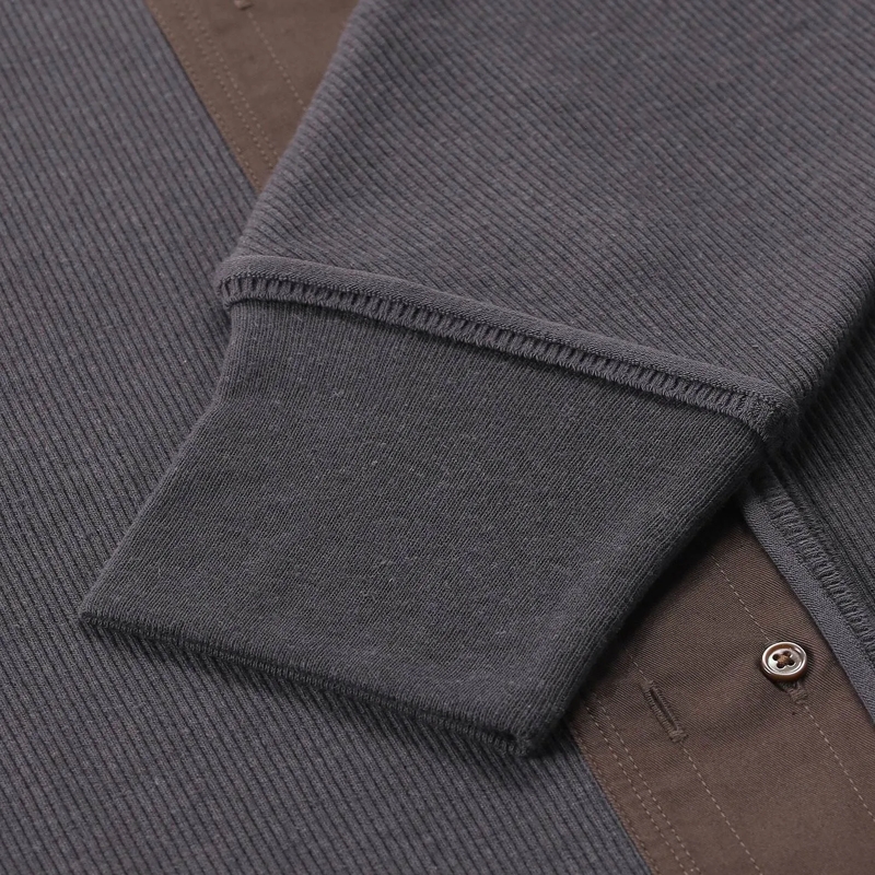Lemaire T-Shirt T-Shirt mit Bindedetail grau(Image 6)
