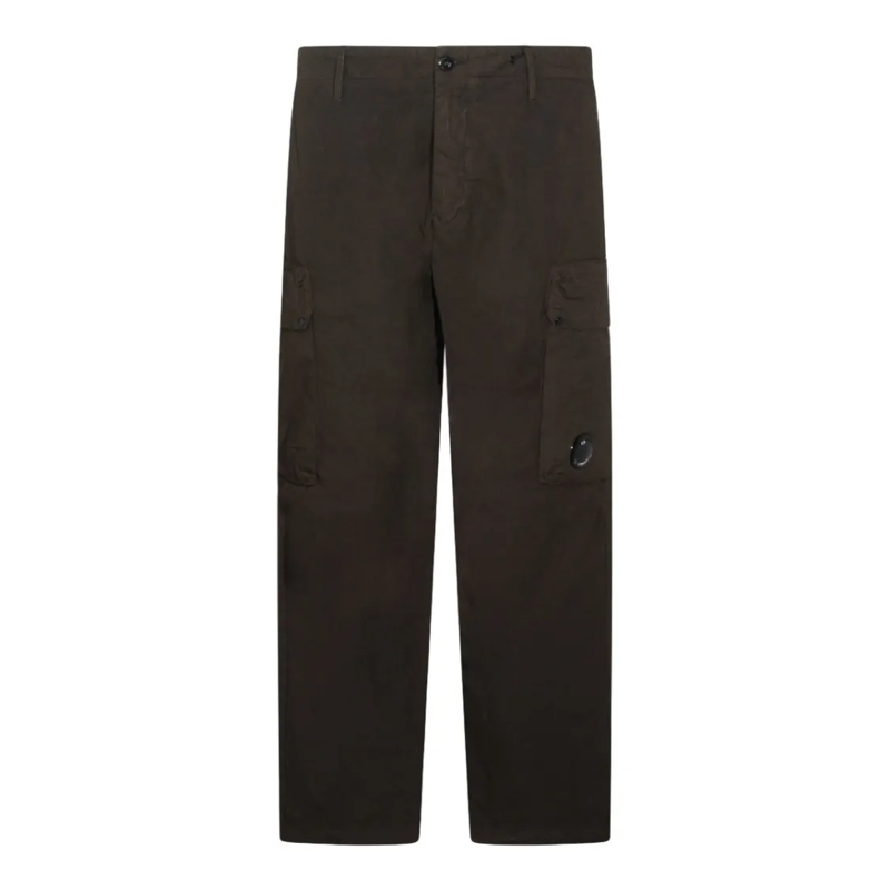 CP Company Pantalon Straight-Leg Cargo Trousers With Flap Pocket Black