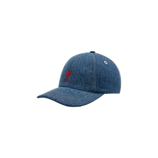 AMI Paris Mütze Cap mit Logo 480 USED BLUE