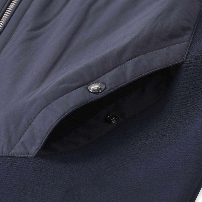 Belstaff Veste de transition Strickjacke mit Logo blau(Image 5)
