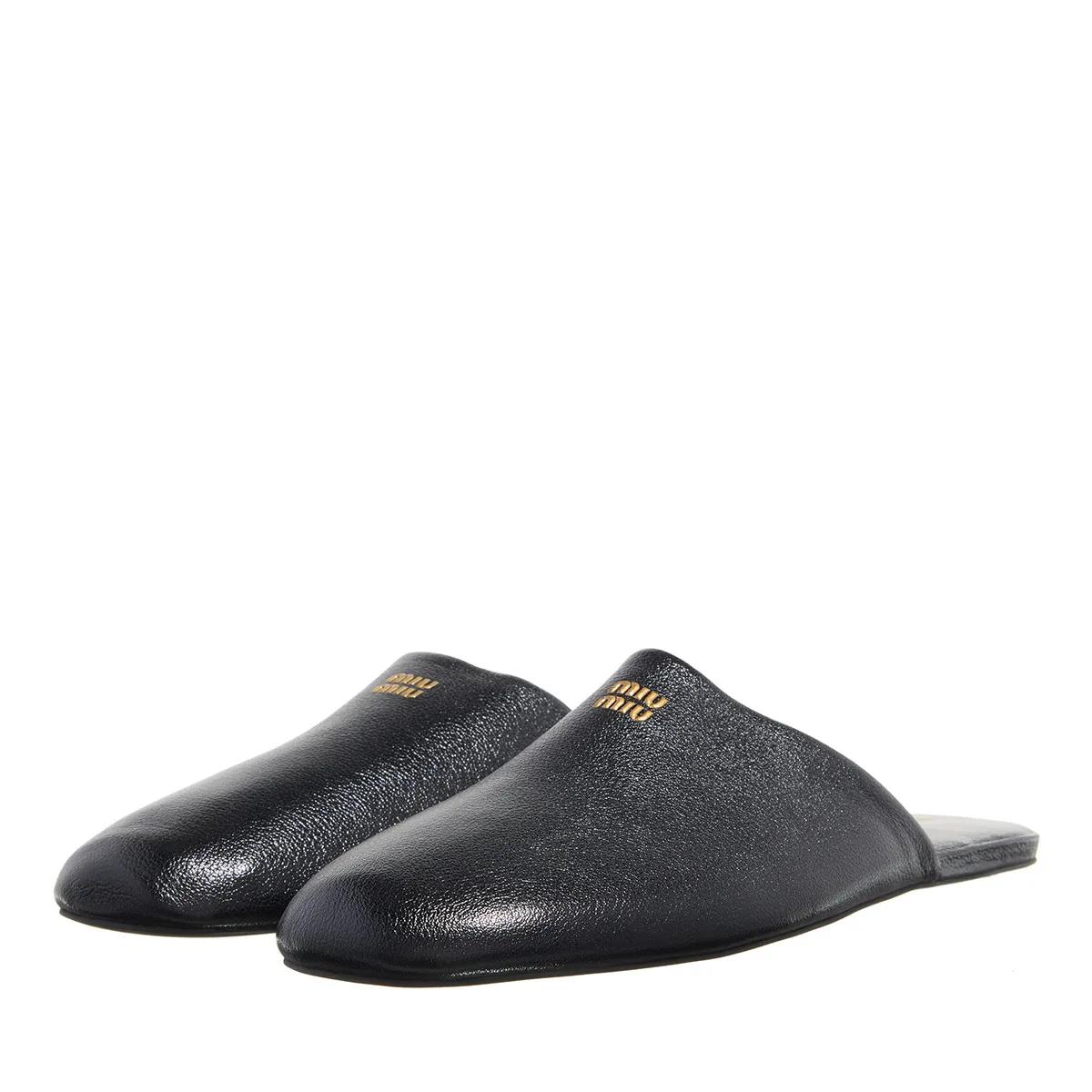 Miu Miu Slipper & Pantoletten - Woman Mules - Gr. 36 (EU) - in Schwarz - für Damen