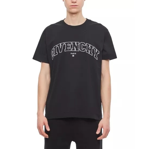 Givenchy Classic Fit College Embroidery T- Shirt Black 