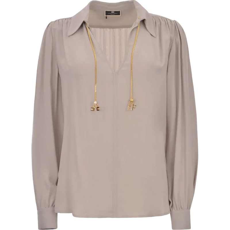 Elisabetta Franchi Blouse Elisabetta Franchi  Blouses Grijs Cat3041e2 grau(Image 4)