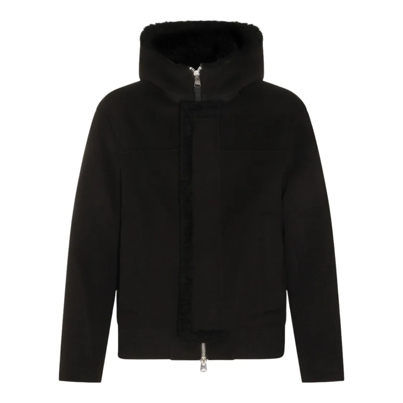 Mackage Donsjas Black Jacket With High Collar Black