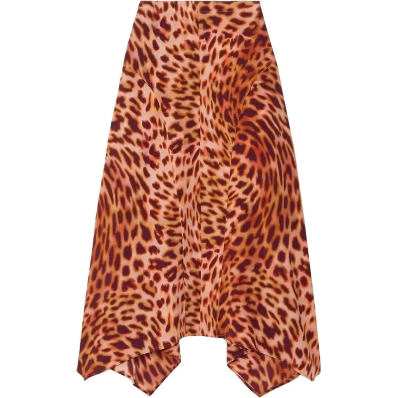 Stella McCartney Midikleid Stella McCartney Silk Dress orange