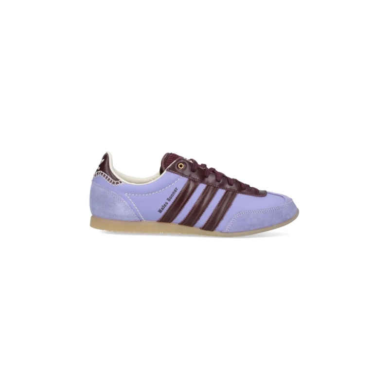 ADIDAS X WALES BONNER Lage-top sneaker "Japan" Sneakers, In Purple Leather, Round Toe Purple