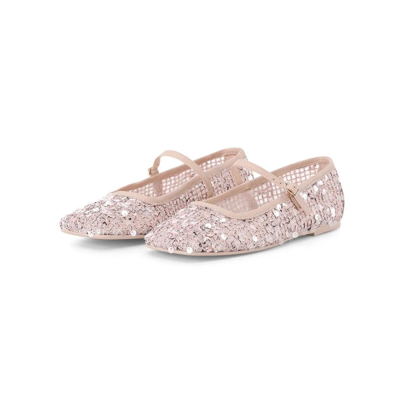 Agl Veterschoenen Ballerinas Ceramic Mary Jane mit Pailletten pink