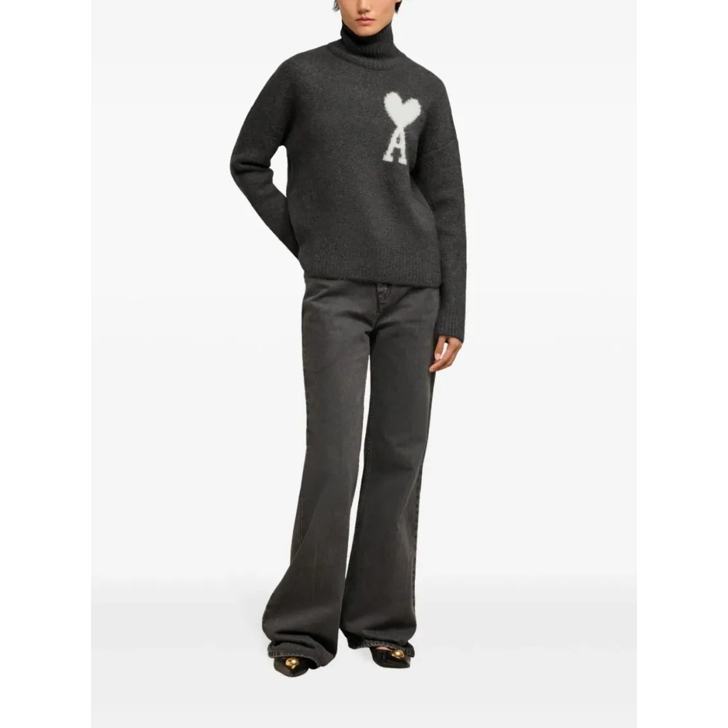 Black sweater grey pants sales