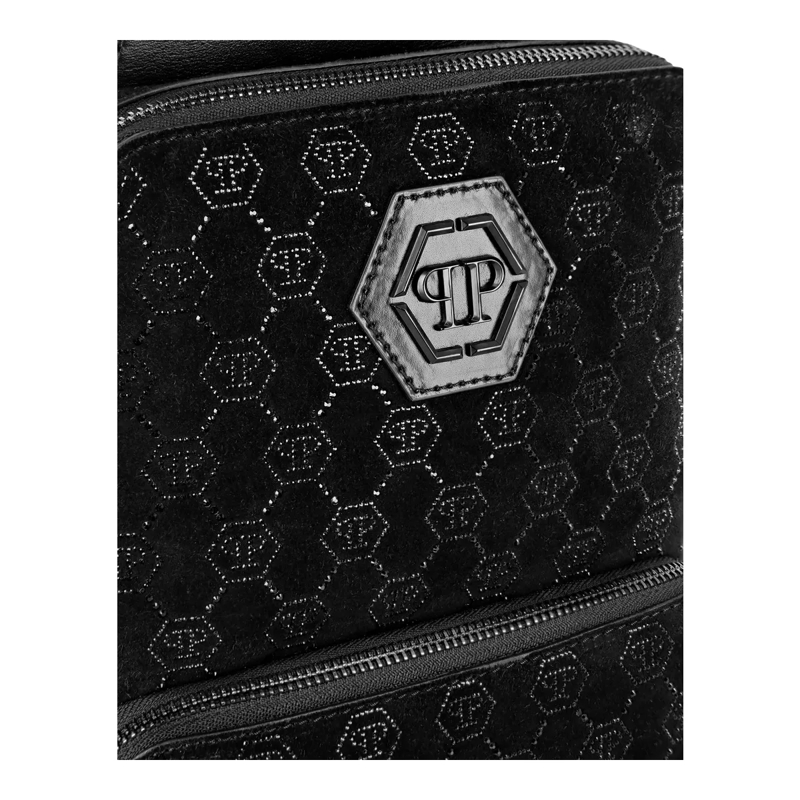 Philipp Plein Schultertasche Kreuzkörper Monogram Mit Schmucksteinen schwarz(Image 5)