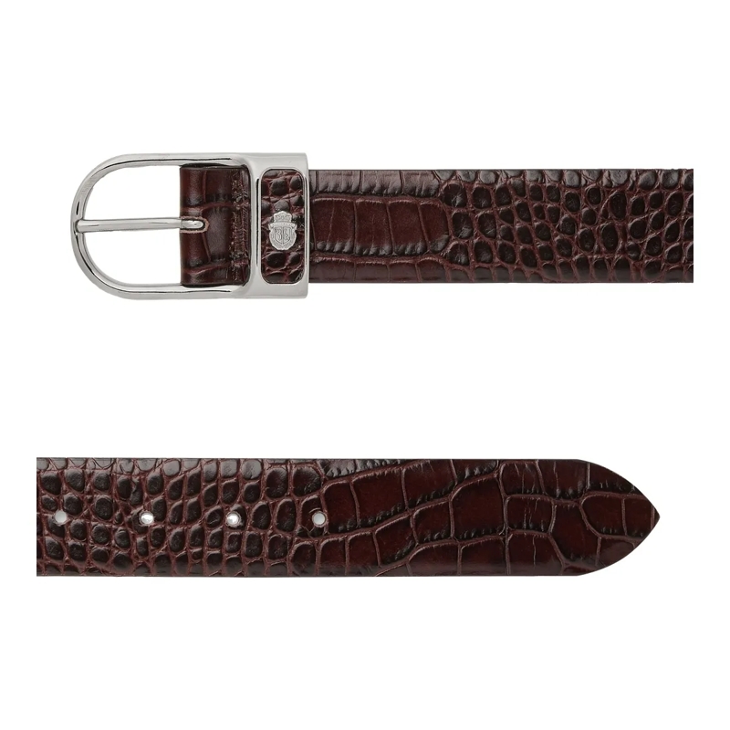 BILLIONAIRE Gürtel Gürtel Crocco Geprägt dunkel-braun(Image 2)