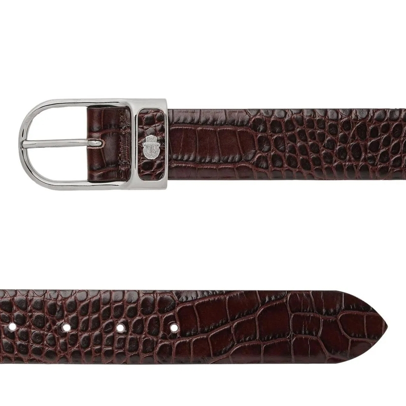 BILLIONAIRE Gürtel Gürtel Crocco Geprägt dunkel-braun(Image 2)