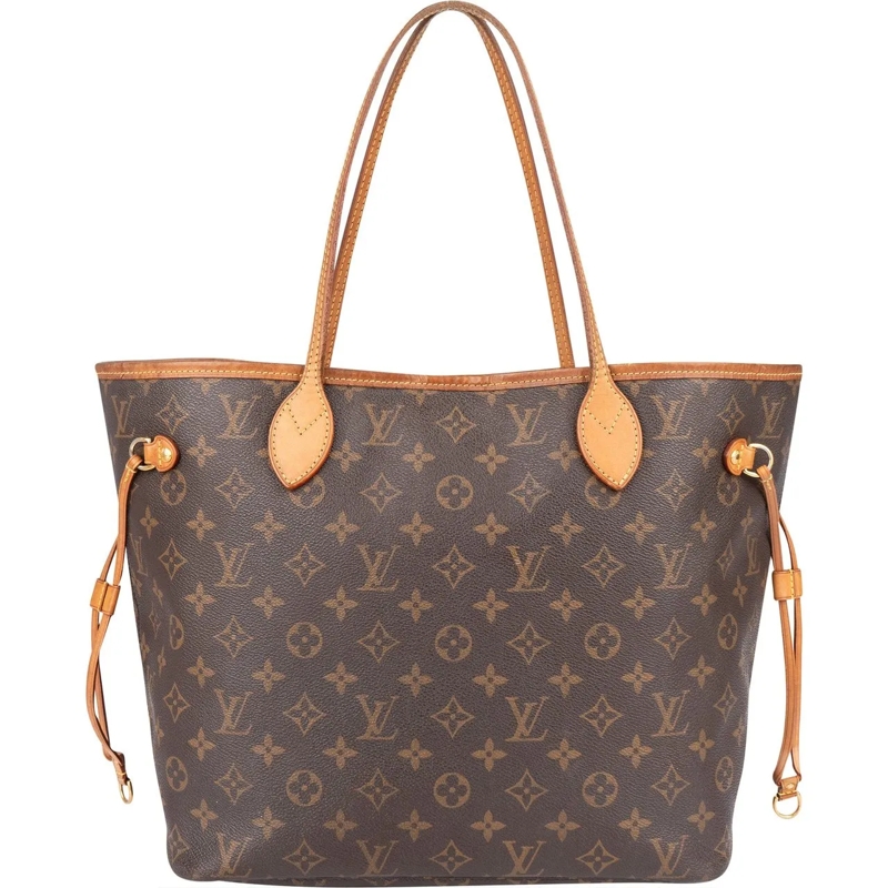 Louis Vuitton Tote Louis Vuitton Canvas Monogram Neverfull MM Shopper braun