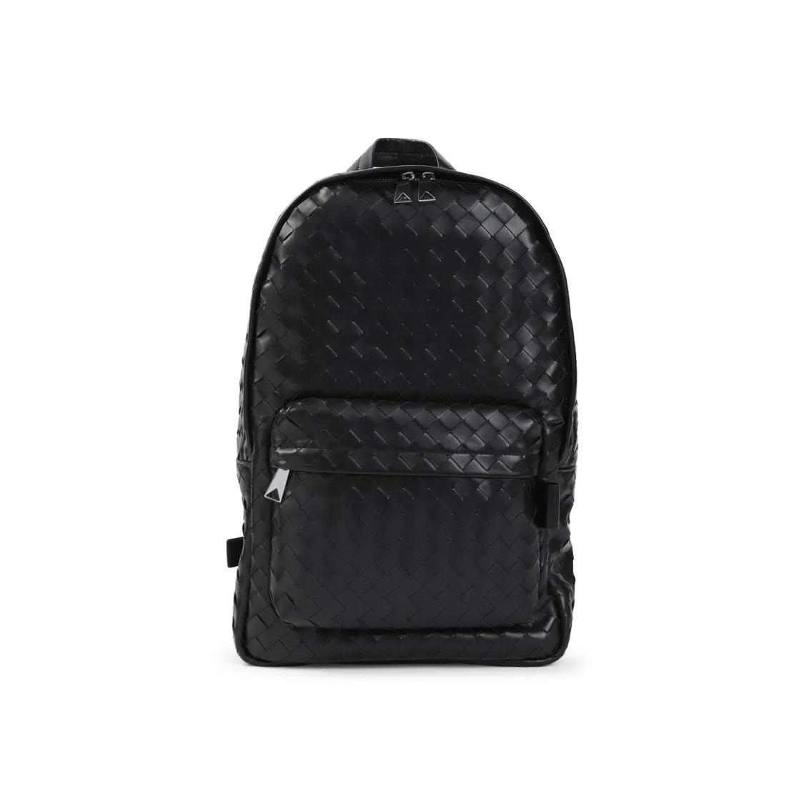 Bottega Veneta Rucksäcke - Intrecciato Leather Backpack - Gr. unisize - in Schwarz - für Damen