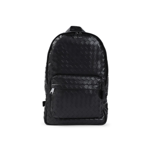 Bottega Veneta Intrecciato Leather Backpack Black Rucksack