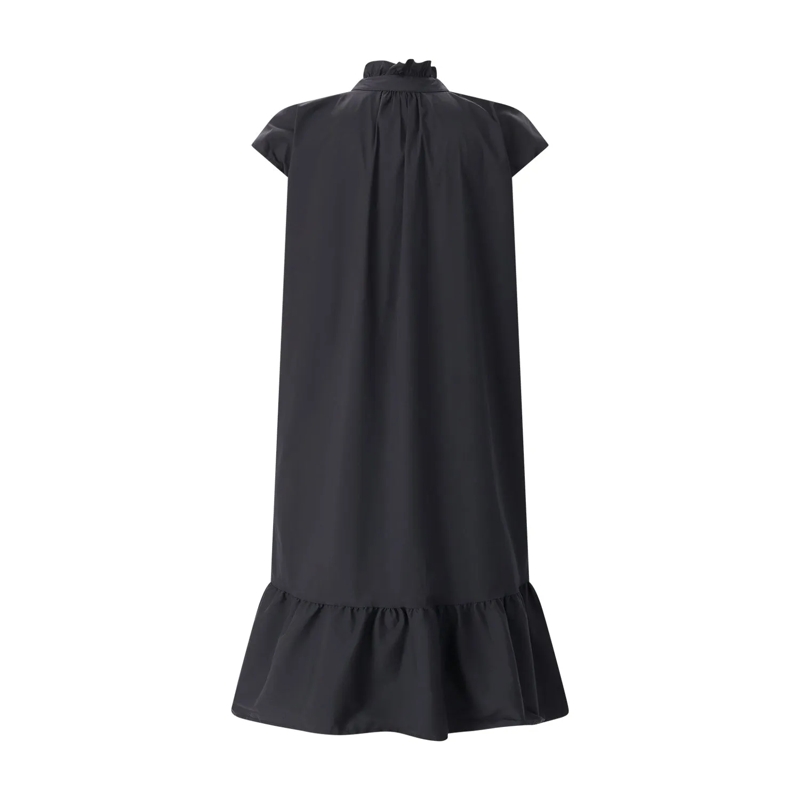 Emily can den Bergh Minikleid Midikleid aus Baumwollmix schwarz(Image 2)