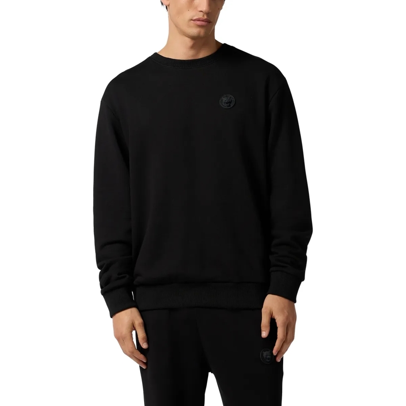 Plein Sport Top Fleece Round Neck Sweatshirt 3D Tiger schwarz(Image 3)