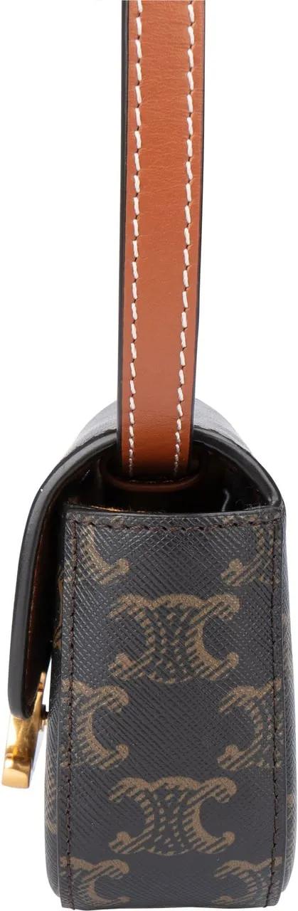 Thumbnail - Celine Crossbody Bags - Celine Macadam Monogram Mini Triomphe Crossbody Ba - Gr. unisize - in Braun - für Damen