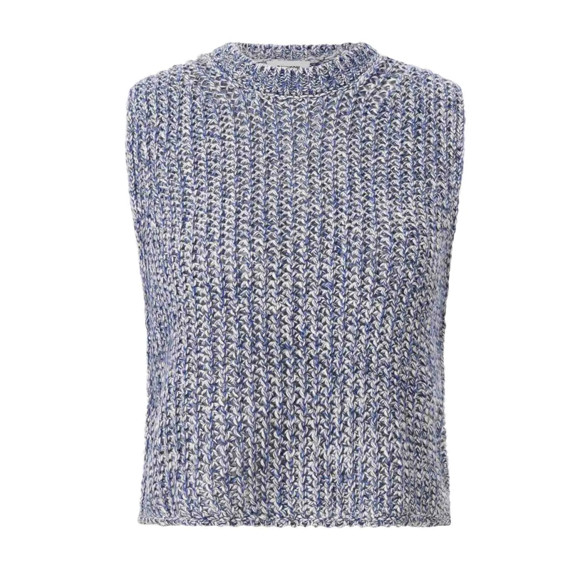 DRYKORN Pull Cropped Pullunder Noara Blau