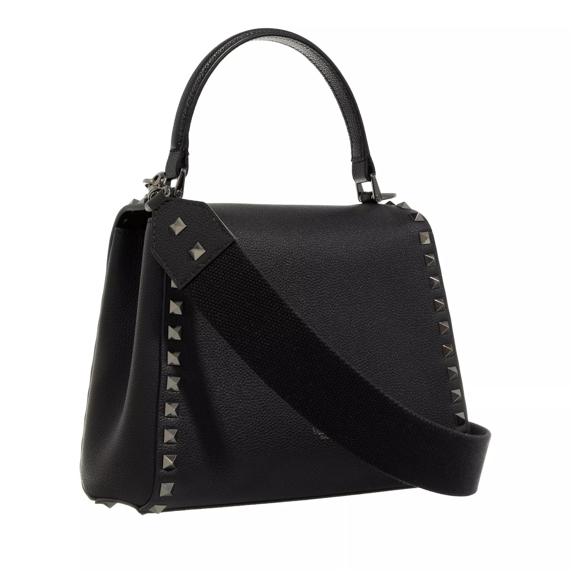 Valentino Garavani Shoppers Small Top Handle Bag in zwart