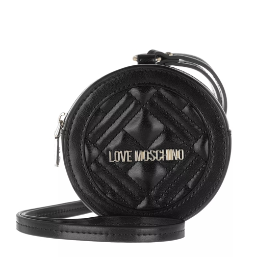 Love Moschino Pochette Quilted Nappa Nero Handväska med väskrem